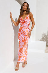 Solar Splendor Midi Dress Pink