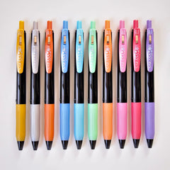 Zebra Sarasa Clip Gel Pen - Decoshine Color - 10 Color Set