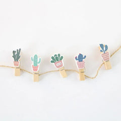 Cactus Wooden Pegs