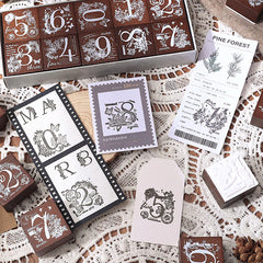 Whimsical Nature Stamp Collection - Alphabet and Numbers