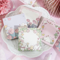 Bunny Blossom Patch Memo Pad