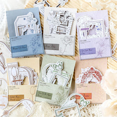 Vintage Vignette Die-Cut Stickers