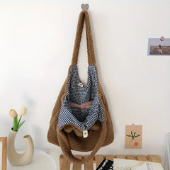 Bear Snuggler Sherpa Tote