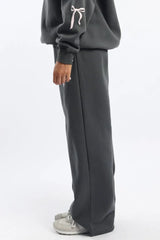 Grey Track Pants Wide Leg