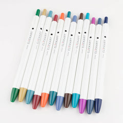 Zebra Clickart Knock Sign Pen 12 Color Set - Dark