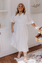 Romantic Bliss Eyelet Midi Dress Curves