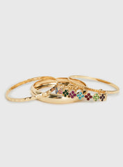 Blame Game Bracelet Set Gold