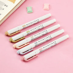 Zebra Mildliner Double Sided Highlighters - Mild Natural