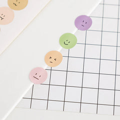 Colorful Emoji Dot Stickers - Pastel