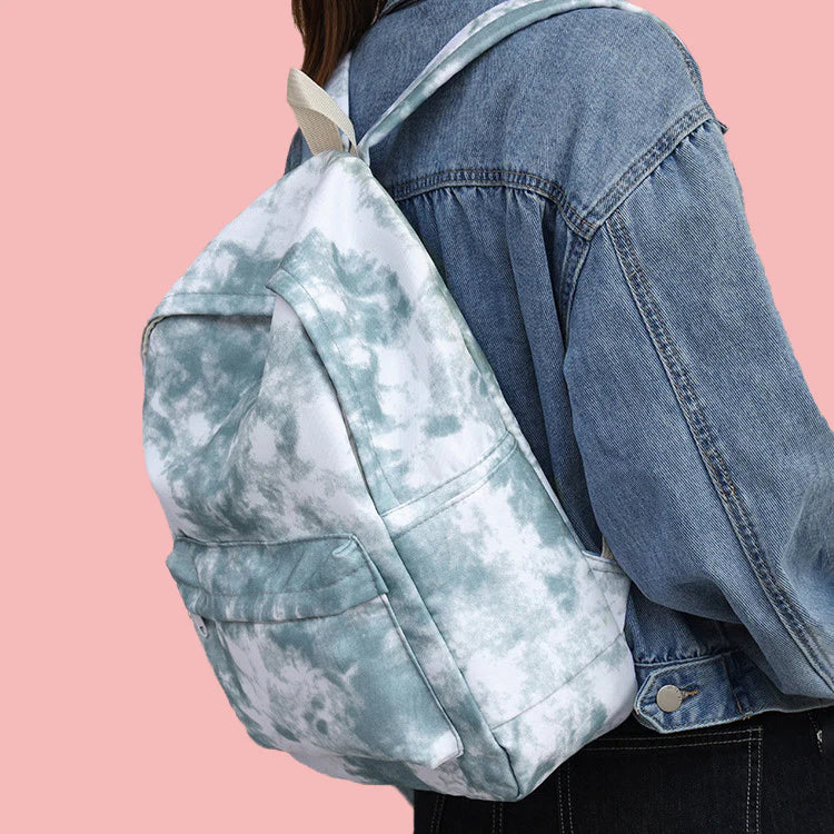Unicolor Tie-Dye Backpack (4 Colors)