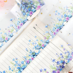 Bluebell Field Clear Masking Tape - Extra Wide