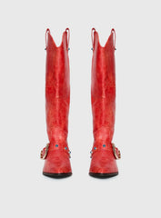 Rhode Cowboy Boots Red