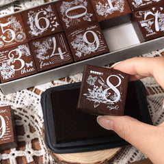 Whimsical Nature Stamp Collection - Alphabet and Numbers