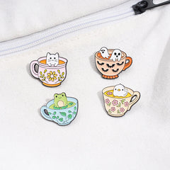 Critter Sips Enamel Pins