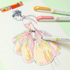 Zebra Mildliner Double Sided Highlighters - Mild Natural