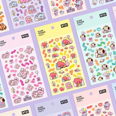 BT21 Clear Stickers - Party