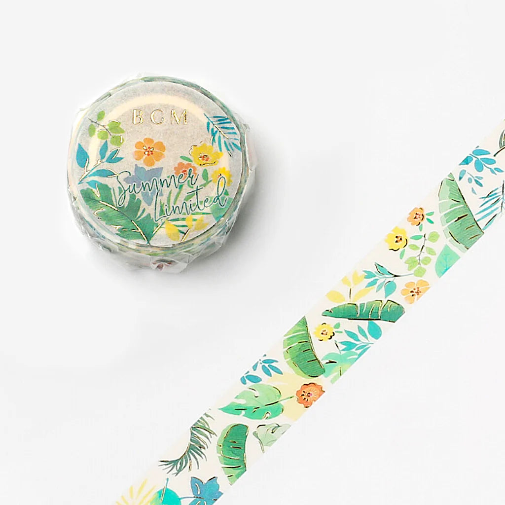 BGM Masking Tape - Tropical Leaves