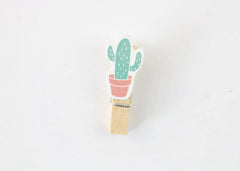 Cactus Wooden Pegs