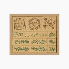 Beverly My Neighbor Totoro Flower Pattern Stamp Set - Spring