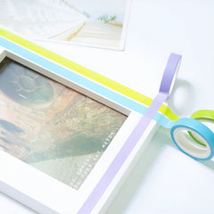 10 Psc Candy Color Decorative Adhesive Tapes