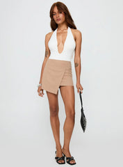 Strangers Mini Skirt Beige