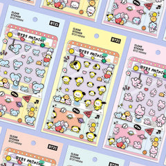 BT21 Clear Stickers - Minini