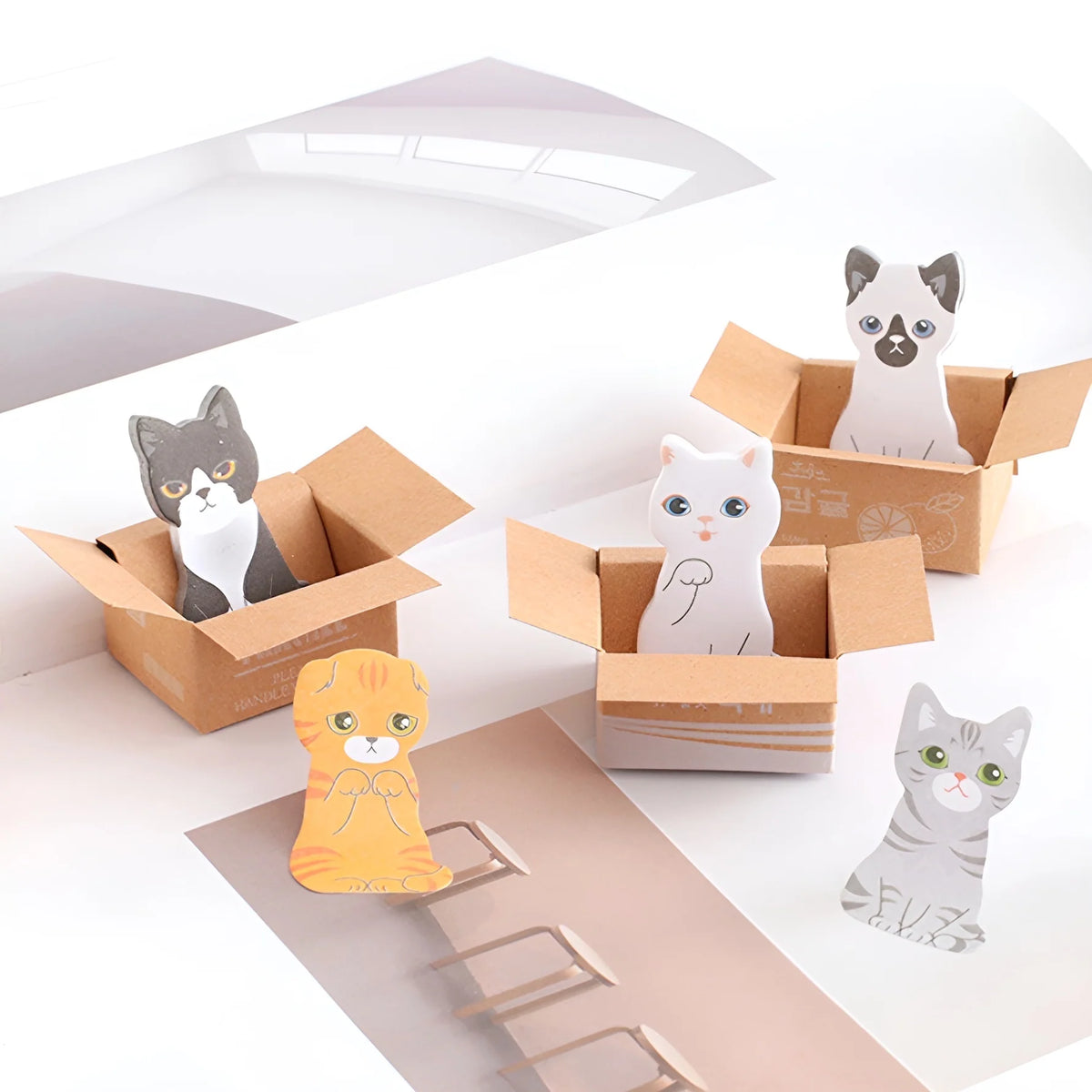 Kitty In A Box Sticky Notes