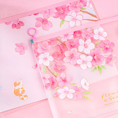 Blossom Dreams A4 Clear Pocket