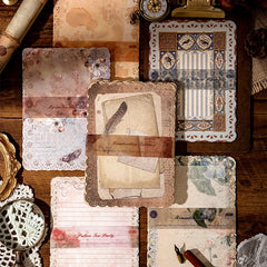 Vintage Patterned & Laced Kraft Paper Set