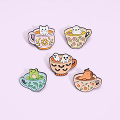 Critter Sips Enamel Pins
