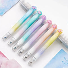 Cat Paw Twin Color Highlighters - Set of 6