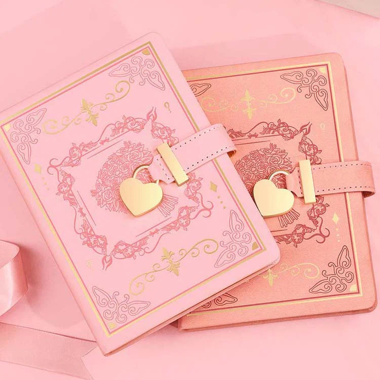 Blooming Secrets Heart Lock Journal