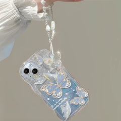 Crystal Butterflies iPhone Case + Phone Charm