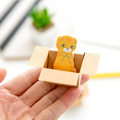 Kitty In A Box Sticky Notes